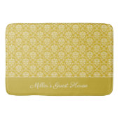 Antiek Gold Damask Pattern Bath Mat (Voorkant)