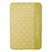 Antiek Gold Damask Pattern Bath Mat (Voorkant Verticaal)