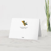 ANTIEK GOLD DRAGONFLY JEWEL MET GEMSTONES KAART (Achterkant)