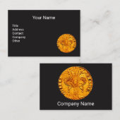 ANTIEK GOLD FLORENTINE FORINT Black Visitekaartje (Voorkant / Achterkant)