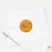 ANTIEK GOLD FLORENTINE FORINT RONDE STICKER (Envelop)
