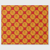 ANTIEK GOLD FLORENTINE FORINT Royal Red Cadeaupapier (Vlak)