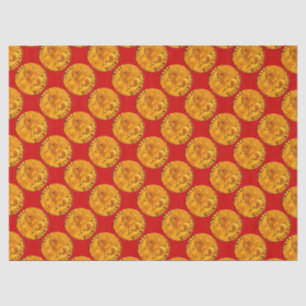 ANTIEK GOLD FLORENTINE FORINT Royal Red Tissuepapier