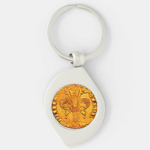 ANTIEK GOLD FLORENTINE FORINT SLEUTELHANGER