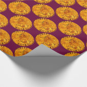 ANTIEK GOLD FLORENTINE FORINT TYRIAN PAARS CADEAUPAPIER (Hoek)