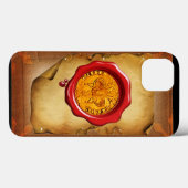 ANTIEK GOLD FLORENTINE FORINT wax parchment Case-Mate iPhone Case (Achterkant (horizontaal))