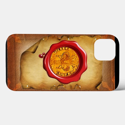ANTIEK GOLD FLORENTINE FORINT wax parchment Case-Mate iPhone Case (Achterkant (horizontaal))