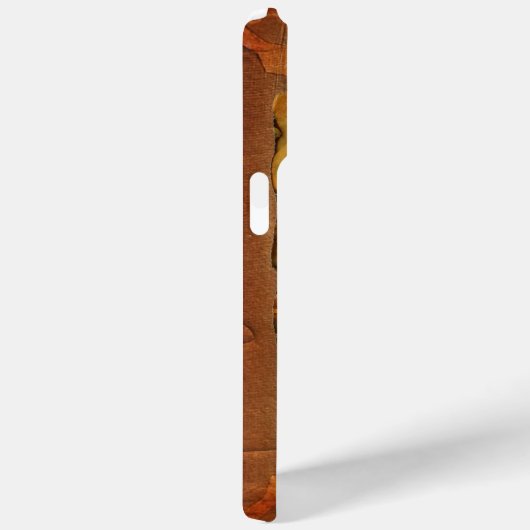 ANTIEK GOLD FLORENTINE FORINT wax parchment Case-Mate iPhone Case (Achterkant / Rechts)