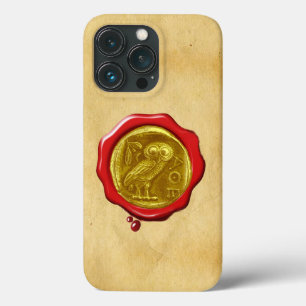 ANTIEK GOLD GEEL RODE WAX SEAL parchment Cas Case-Mate iPhone Case