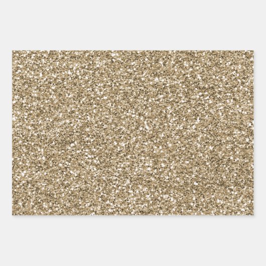 Antiek Gold Glitter Cream Leopard Print    Inpakpapier Vel (Voorkant 2)