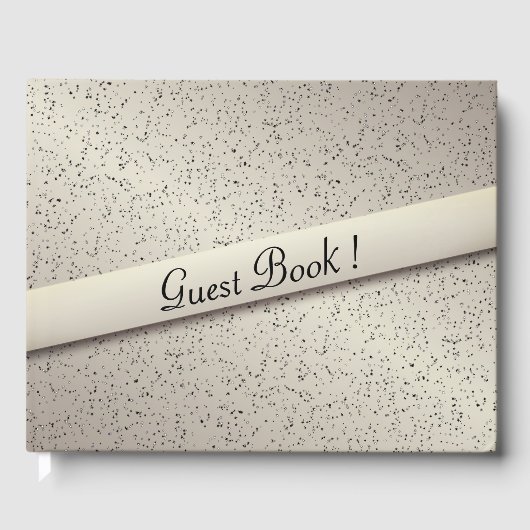 Antiek Gold Glitter Guest Book Gastenboek (Voorkant)