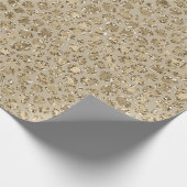 Antiek Gold Glitter-leopardprinter Cadeaupapier (Hoek)
