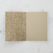 Antiek Gold Glitter-leopardprinter Kaart (Binnen)