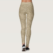 Antiek Gold Glitter-leopardprinter Leggings (Achterkant)