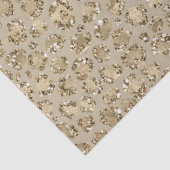 Antiek Gold Glitter-leopardprinter      Tissuepapier (Detail)