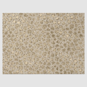 Antiek Gold Glitter-leopardprinter      Tissuepapier