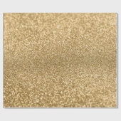 Antiek Gold Glitter Style 12 Wrapping Paper Roll Cadeaupapier (Vlak)