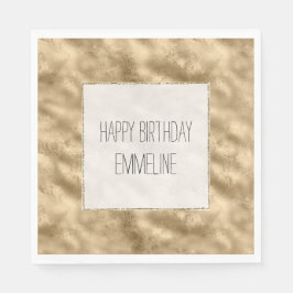 Antiek Gold Glitz White Servet