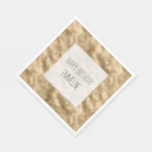 Antiek Gold Glitz White Servet (Hoek)