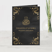 Antiek Gold Lijst Black Islamic Wedding (Voorkant)
