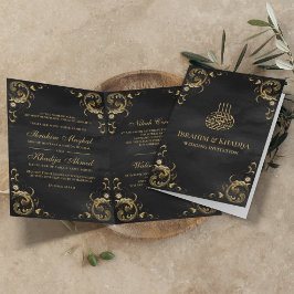 Antiek Gold Lijst Black Islamic Wedding