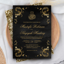 Antiek Gold Lijst Black Islamic Wedding