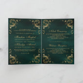 Antiek Gold Lijst Emerald Green Islamic Wedding (Binnen)
