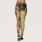 Antiek Gold Peony Leggings (Achterkant)