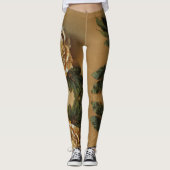 Antiek Gold Peony Leggings (Voorkant)