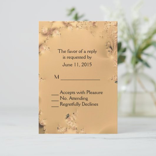 Antiek Gold RSVP (Staand voorkant)