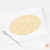 Antiek Golden Parchment Background Ovale Sticker (Envelop)