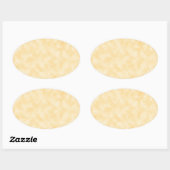 Antiek Golden Parchment Background Ovale Sticker (Vel)