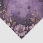Antiek Golden Petals & Plum Twilight Decoupage Tissuepapier (Detail)