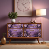 Antiek Golden Petals & Plum Twilight Decoupage Tissuepapier