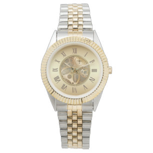 Antiek Golden Roman Numerals Watch Horloge