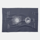 Antiek golfbal 1902, Patenttekening Theedoek (Horizontaal)