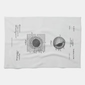 Antiek golfbal 1902, Patenttekening Theedoek (Horizontaal)