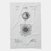 Antiek golfbal 1902, Patenttekening Theedoek (Verticaal)