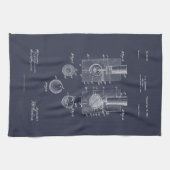 Antiek golfbal 1902, Patenttekening Theedoek (Horizontaal)