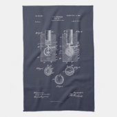 Antiek golfbal 1902, Patenttekening Theedoek (Verticaal)