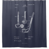 Antiek golfclub 1900, Patenttekening Douchegordijn (Voorkant)