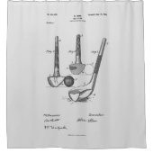 Antiek golfclub 1900, Patenttekening Douchegordijn (Voorkant)