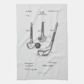 Antiek golfclub 1900, Patenttekening Theedoek (Verticaal)