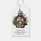 Antiek Gothic Floral Potion Flesje Cadeaulabel (Voorkant)