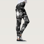 Antiek gotisch  decor zwart wit uniek leggings (Rechts)