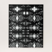 Antiek gotische  decor standaard scroll boek legpuzzel (Verticaal)