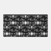 Antiek gotische  versiering zwart wit bureaumat (Voorkant)