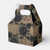 Antiek Gotische Zwarte Rozen Bedankdoosjes (Achterkant)