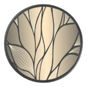 Antiek goud creatief verlofpatroon hockey puck (Voorkant)