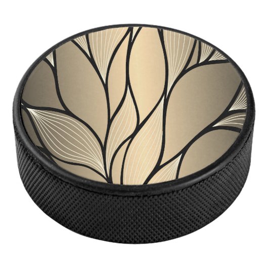 Antiek goud creatief verlofpatroon hockey puck (3/4)